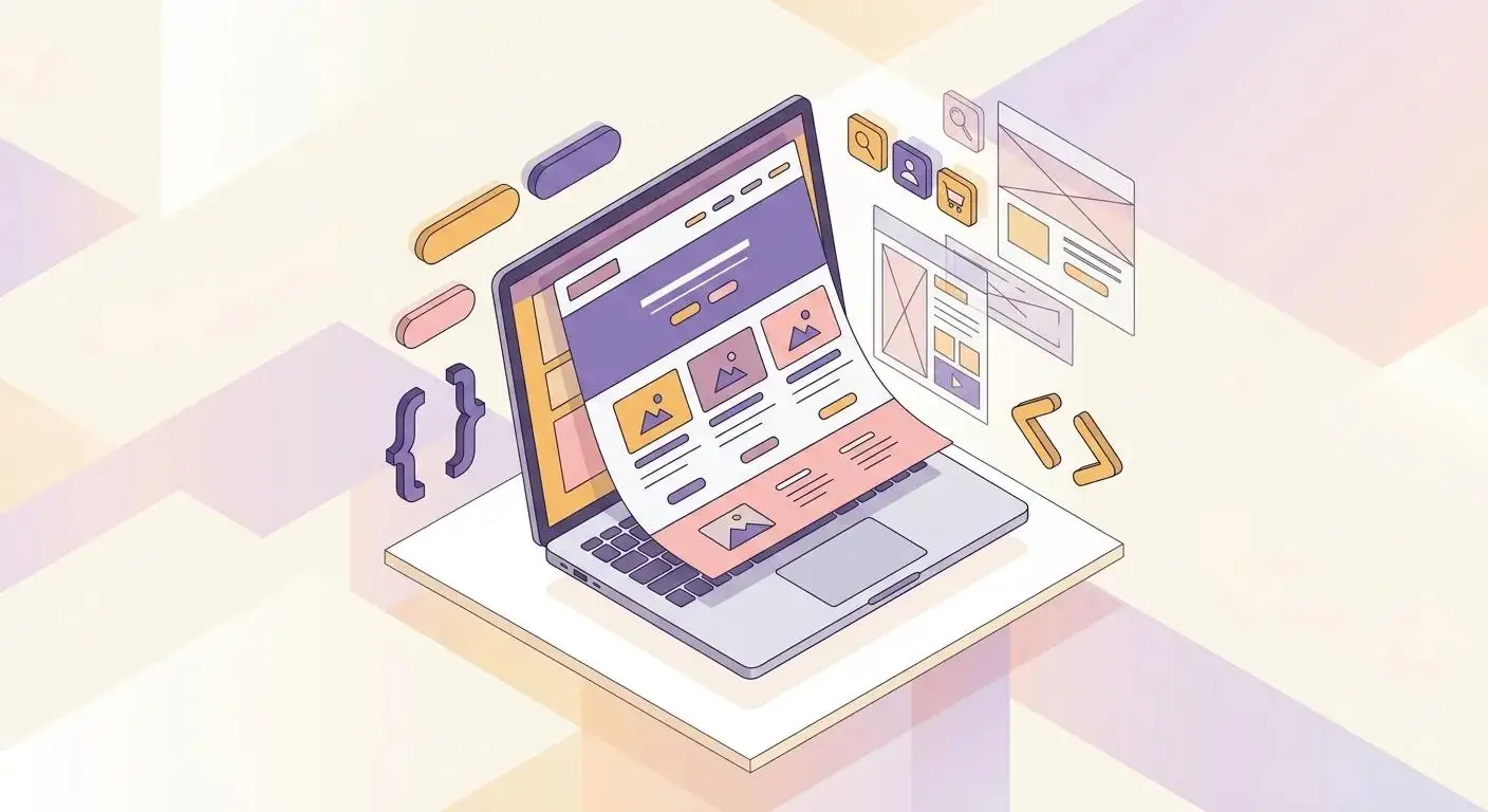 Web development services illustration